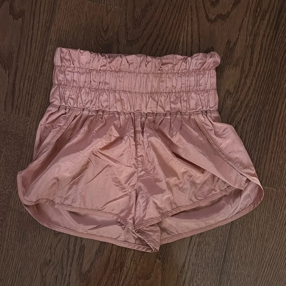 Free People Women's The Way Home Satin mauve Pink Shorts